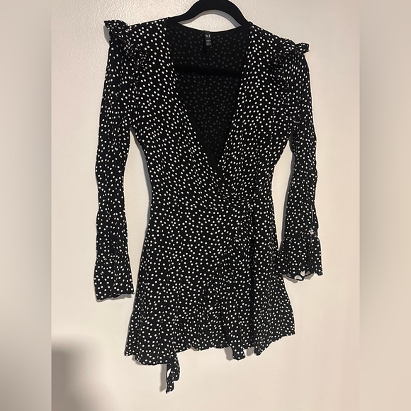 Zara Polka Dot Romper Dress - Picture 3 of 6